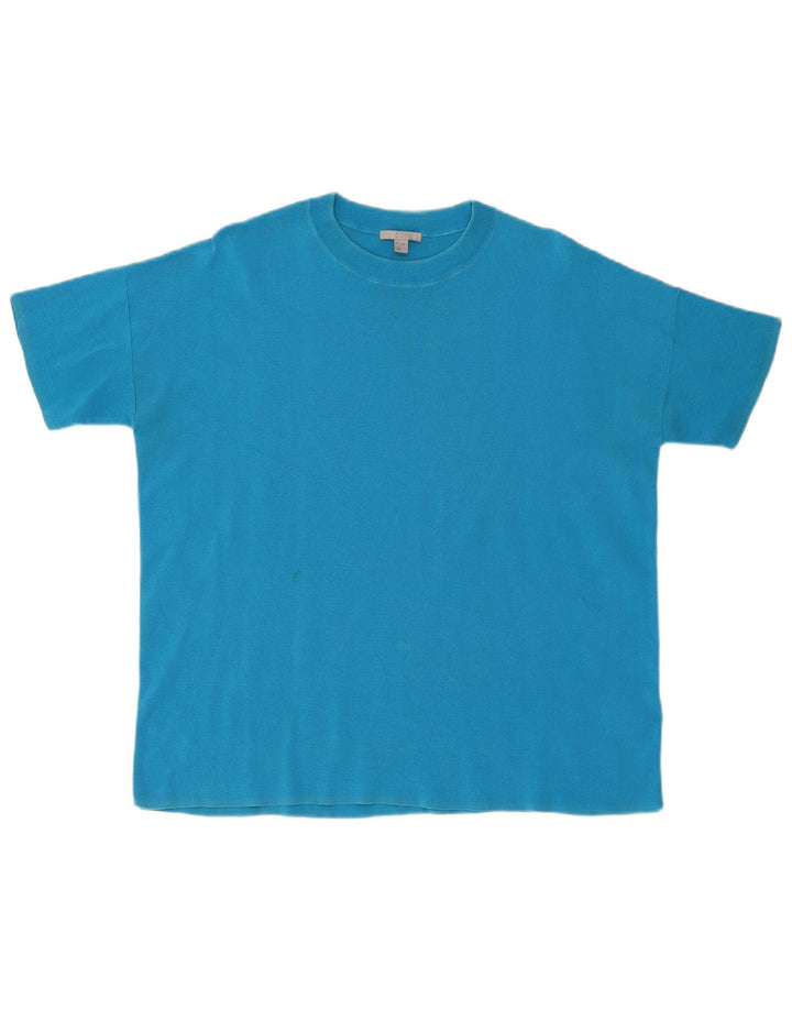 Cos Herren Loose Fit T-Shirt Top Small Blau Baumwolle