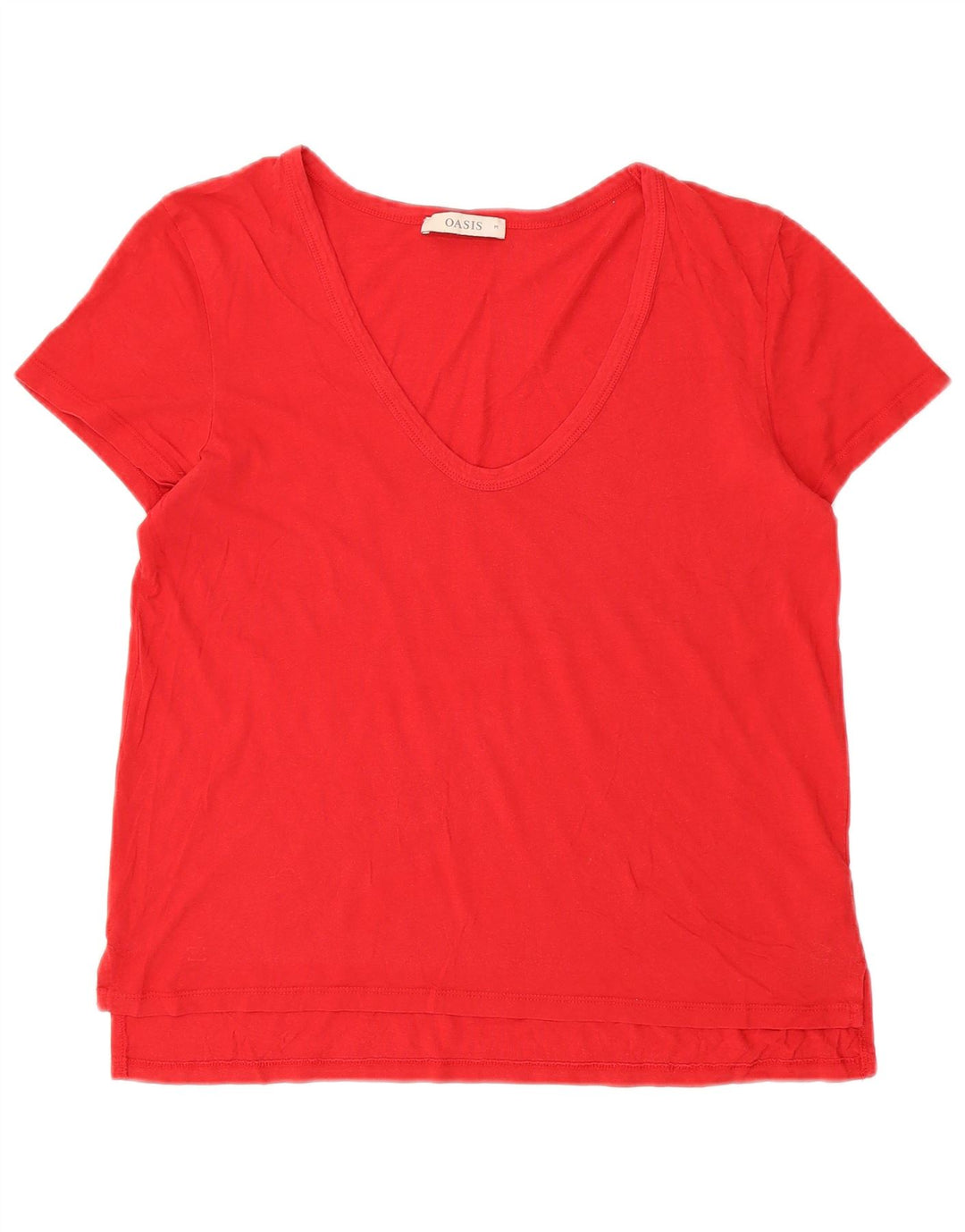 OASIS Damen T-Shirt Top UK 14 Mittelrot