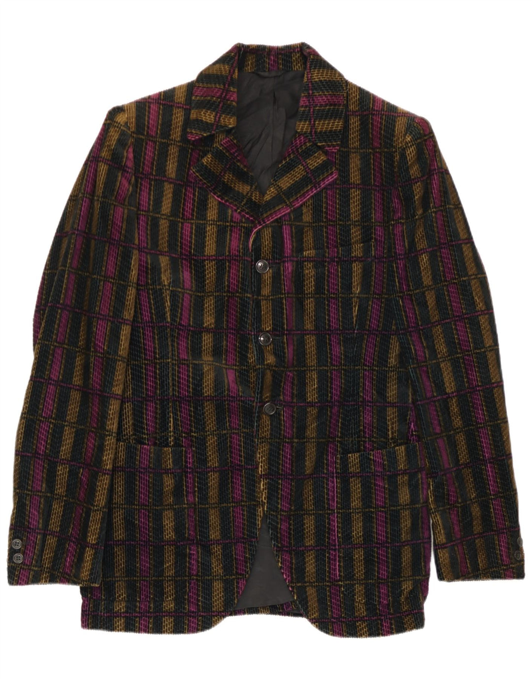 San Remo Herren-Blazer mit 3 Knöpfen, IT 48, mittelgroß, mehrfarbig, kariert