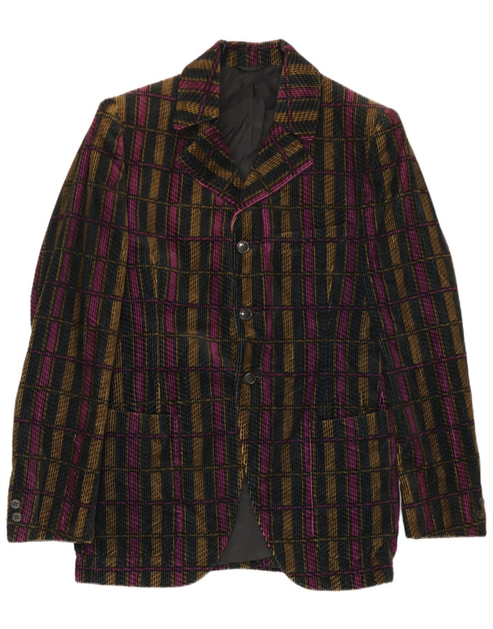 San Remo Herren-Blazer mit 3 Knöpfen, IT 48, mittelgroß, mehrfarbig, kariert