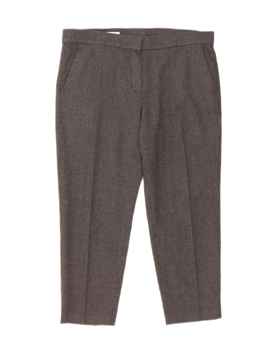 Escada Capri-Anzughose für Damen, EU 40, Mittel W34 L23, graue Wolle