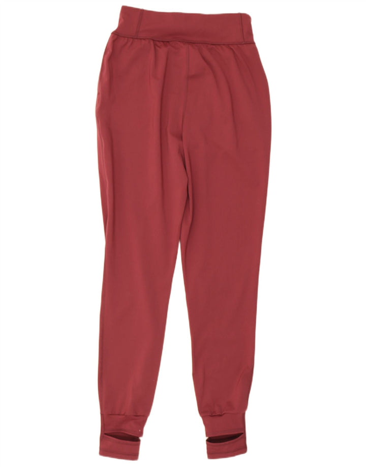 Puma Damen Trainingshose Jogger UK 8 Small Burgund Polyester
