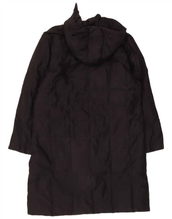 Sergio Tacchini Damen Kapuzen-Wattierungsmantel UK 16 Large Schwarz
