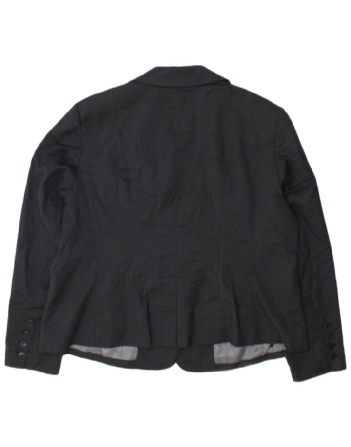 Marks & Spencer Damen Autograph Blazer Jacke UK 18 XL Grau gepunktet