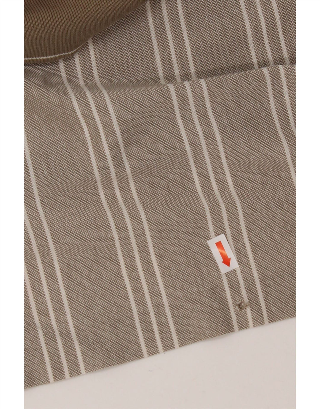 NIKE Herren-Poloshirt UK 39/41 Mittelbeige gestreift