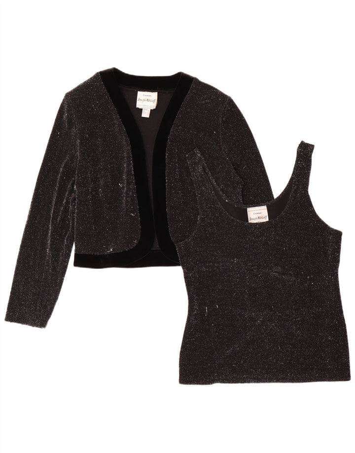 Joseph Ribkoff Damen 2-teiliges Set UK 12 Mittelschwarzes Polyester