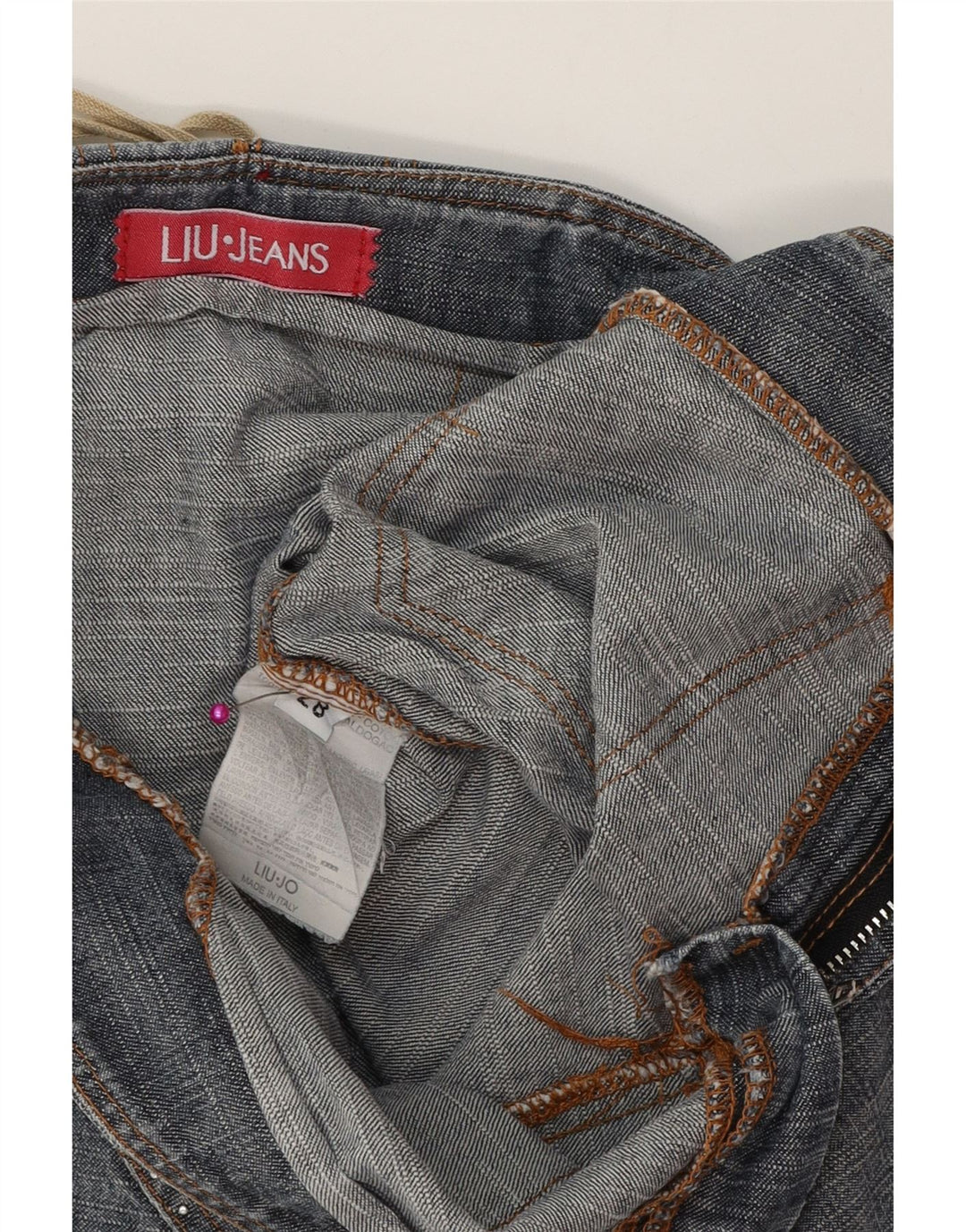 Liu Jo Damen Jeansrock W28 mittelblaue Baumwolle