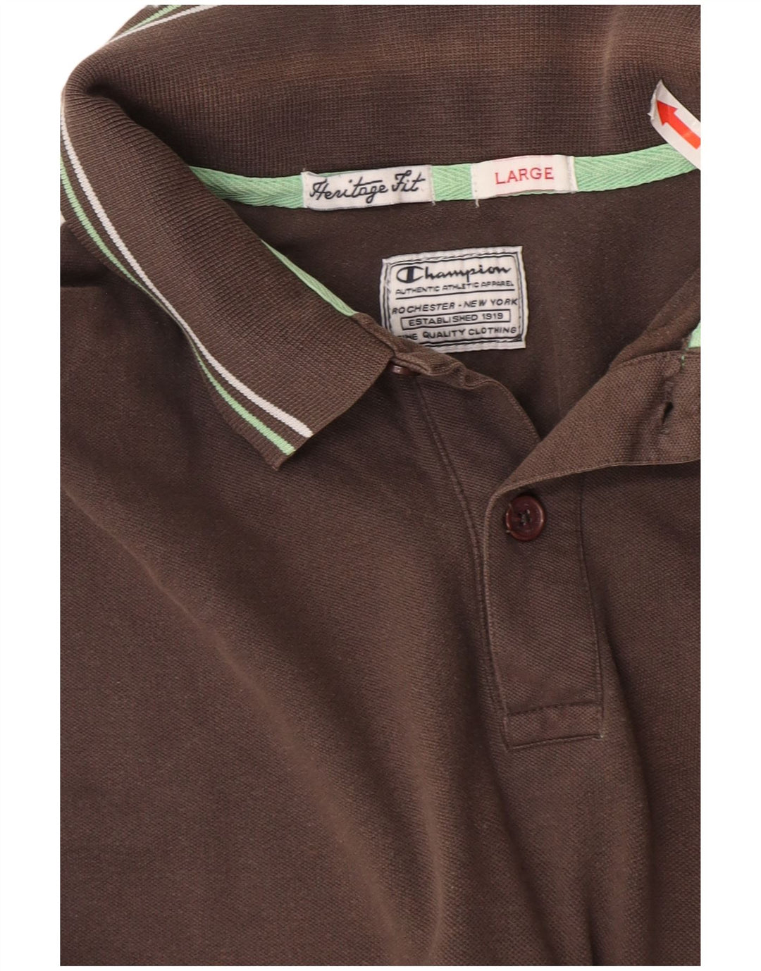 Champion Herren Heritage Fit Poloshirt Large Grau