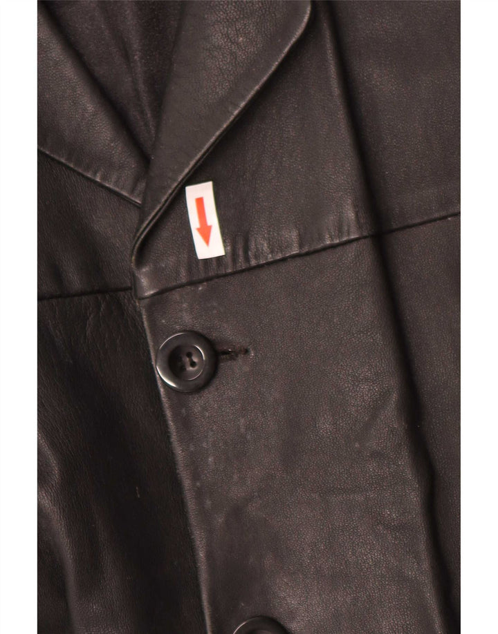 Vintage Herren Lederjacke UK 40 Large Schwarz