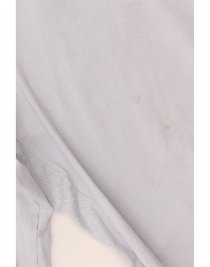 ADIDAS Damen Leggings UK 16 Große blaue Baumwolle