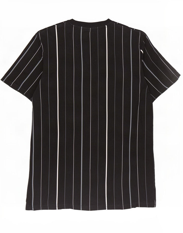 Fila Herren T-Shirt Top Small schwarz gestreift aus Baumwolle