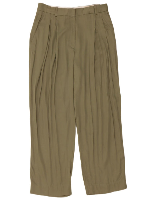 Massimo Dutti Damen Pegged Chino Hose EU 40 Medium W30 L28 Khaki