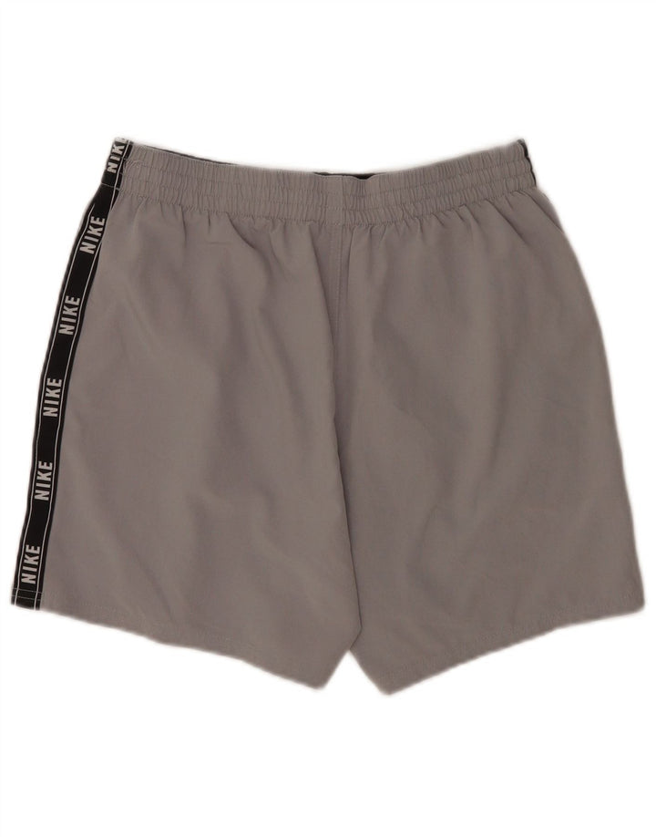 Nike Herren-Sportshorts mit Grafik, mittelgraues Farbblock-Polyester