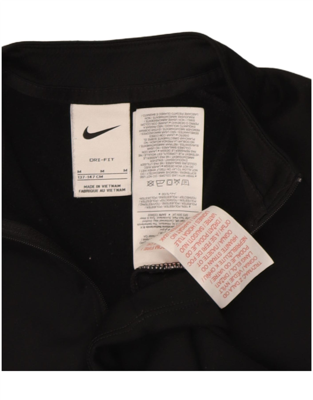 Nike Dri Fit Graphic Pullover-Trainingsanzugoberteil für Jungen, 10–11 Jahre, mittelgroß, Schwarz