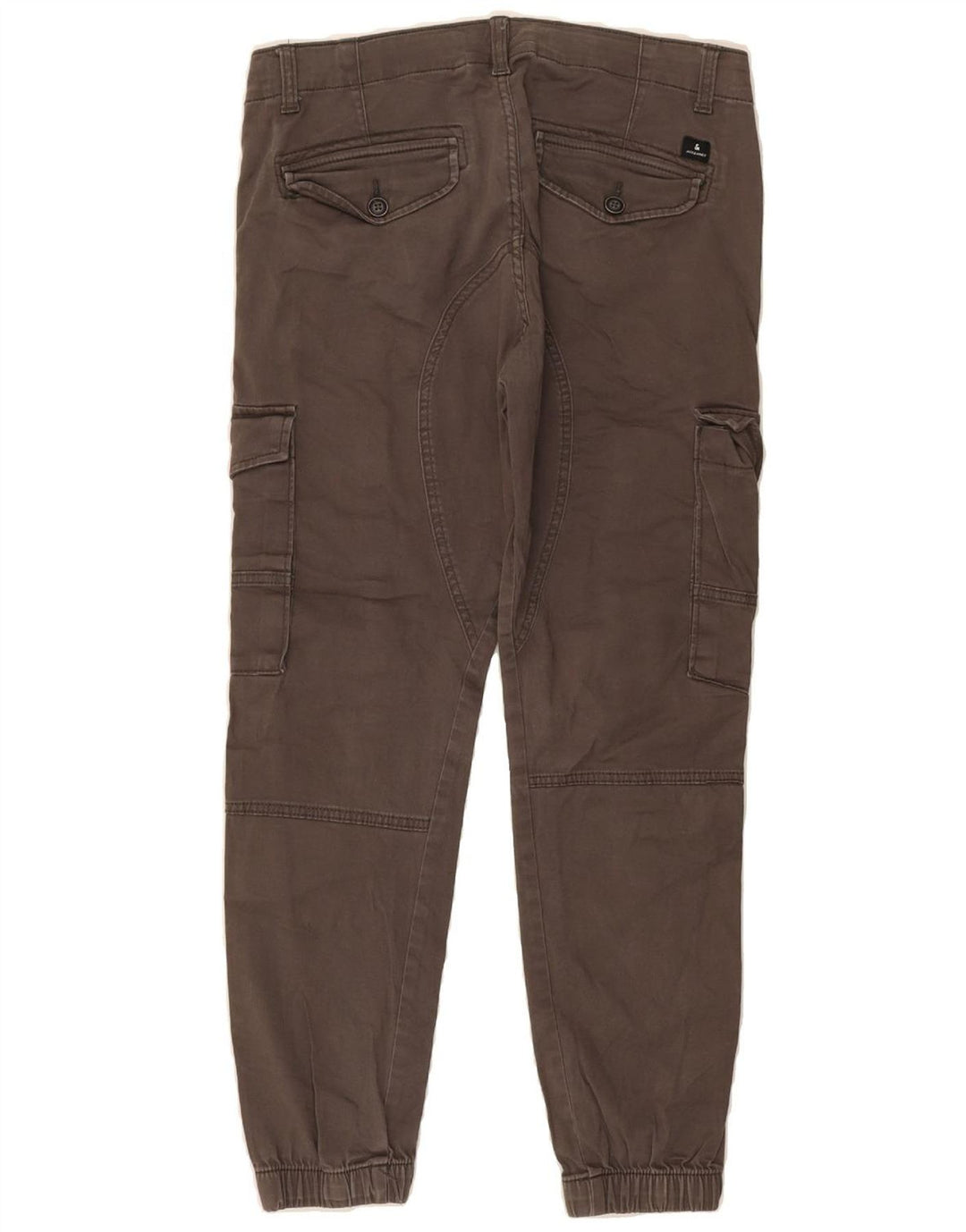 JACK & JONES Mens Paul Tapered Joggers Cargo Trousers W30 L26 Brown Cotton Vintage Jack & Jones and Second-Hand Jack & Jones from Messina Hembry 
