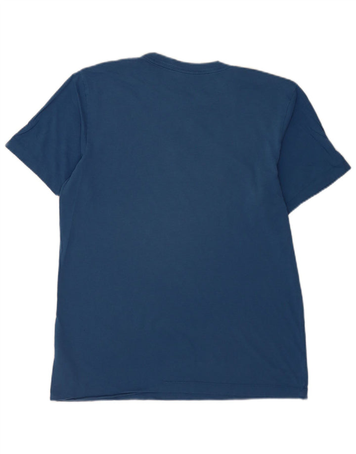 Nike Herren-T-Shirt mit Grafik, mittelblaue Baumwolle