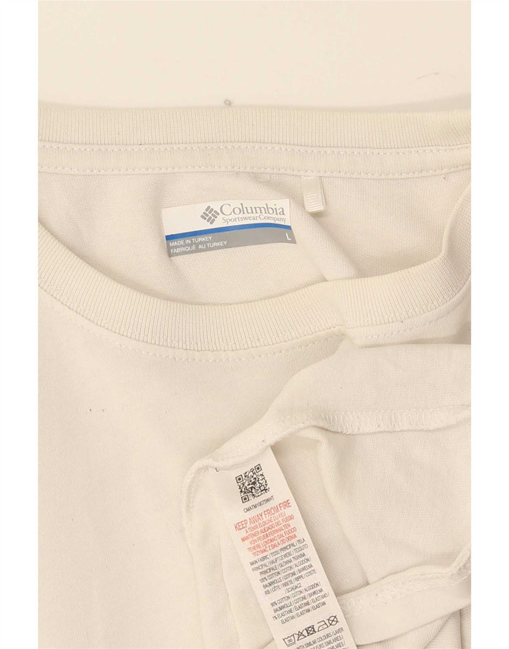 Columbia Herren-T-Shirt mit Grafik, groß, aus weißer Baumwolle