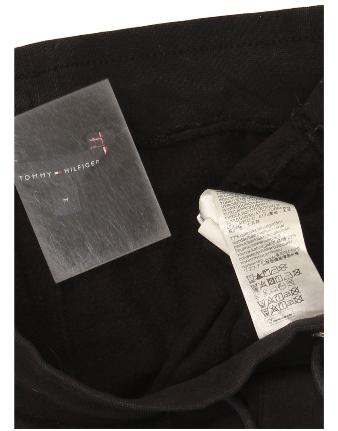 Tommy Hilfiger Herren-Trainingshose mit Grafik, mittelschwarz, Baumwolle