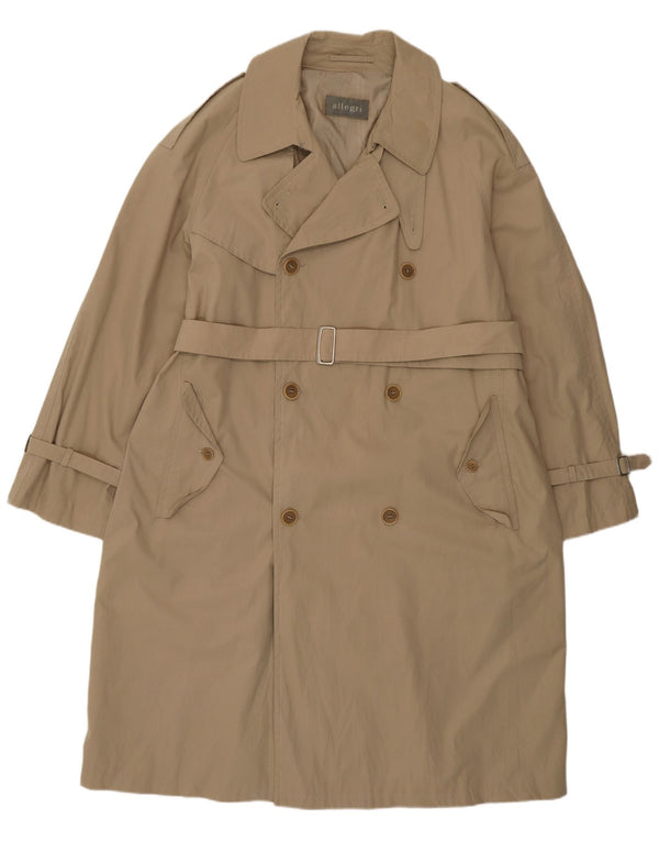 Allegri Herren Trenchcoat IT 50 Large Beige Baumwolle