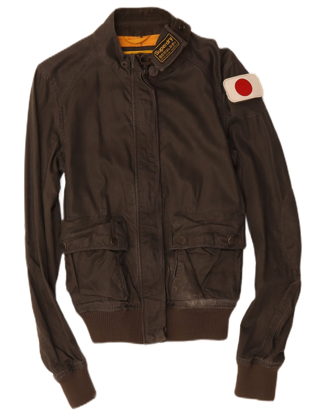 Superdry Damen Bomberjacke UK 14 Mittelbraun