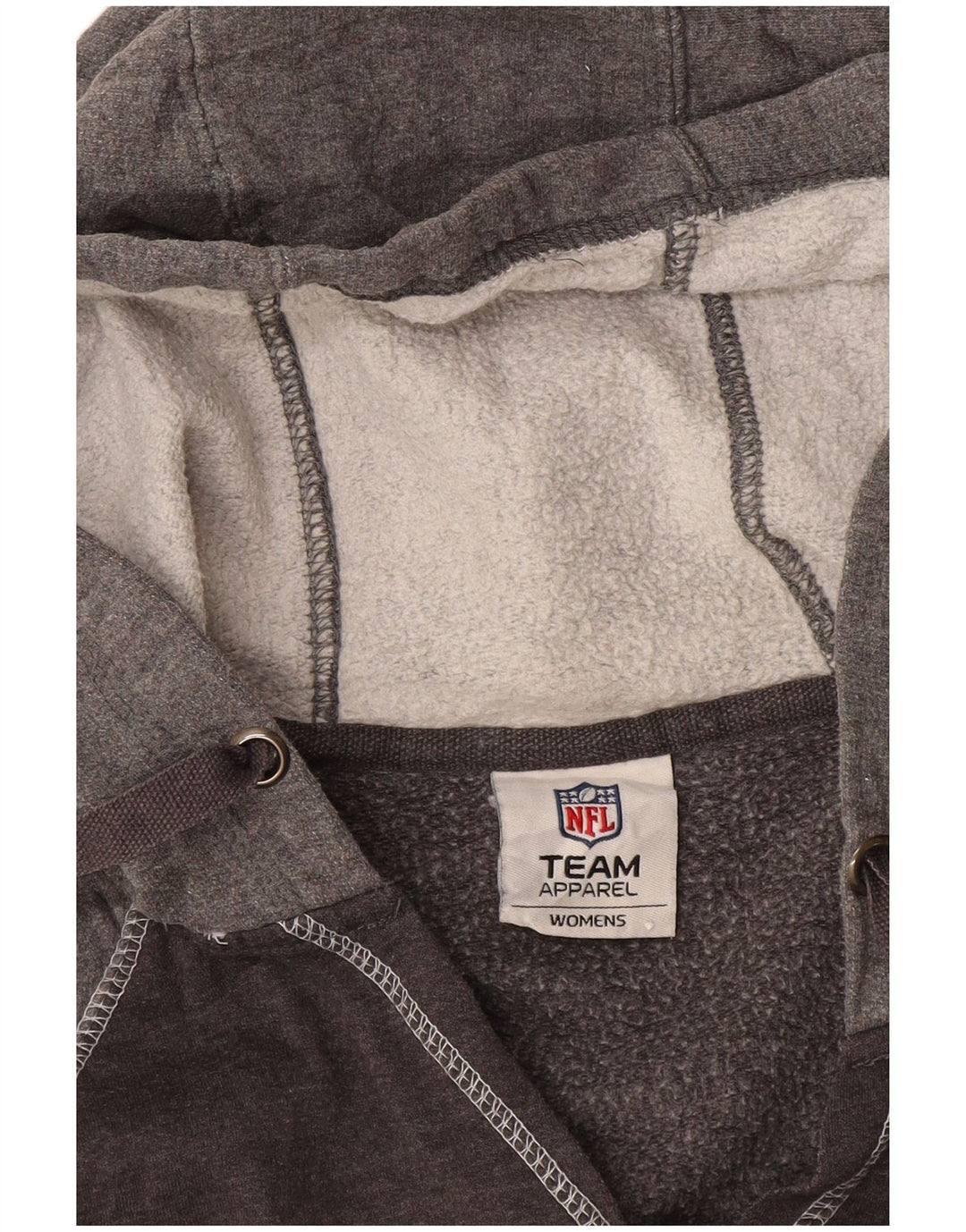 NFL Damen Carolina Panthers Kapuzenpullover UK 14 Mittelgrau Farbblock