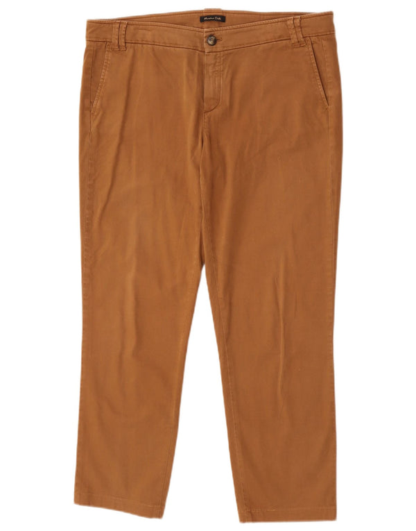 Massimo Dutti Damen-Chinohose mit lässiger Passform, IT 42, Größe L, W34, L26, Braun