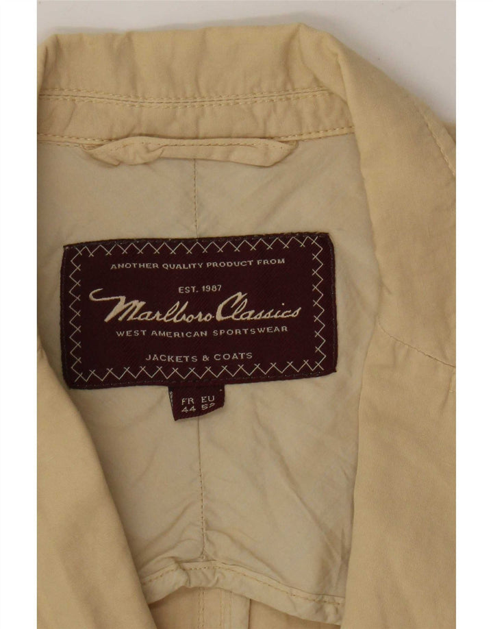 Marlboro Classics Herren-Blazer mit 3 Knöpfen, EU 52, XL, Beige, Baumwolle