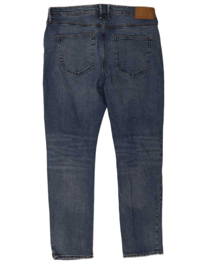 French Connection Herren Slim Jeans W36 L32 Blaue Baumwolle