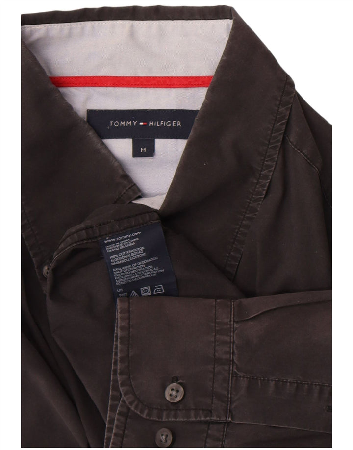 Tommy Hilfiger Herrenhemd Mittelschwarze Baumwolle