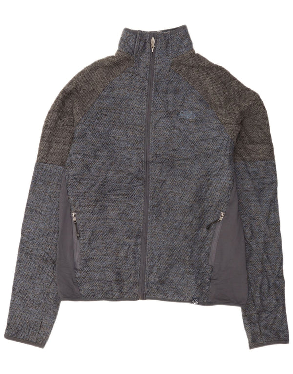 Weird Fish Mens Tracksuit Top Jacket Large Blue Colourblock Polyester