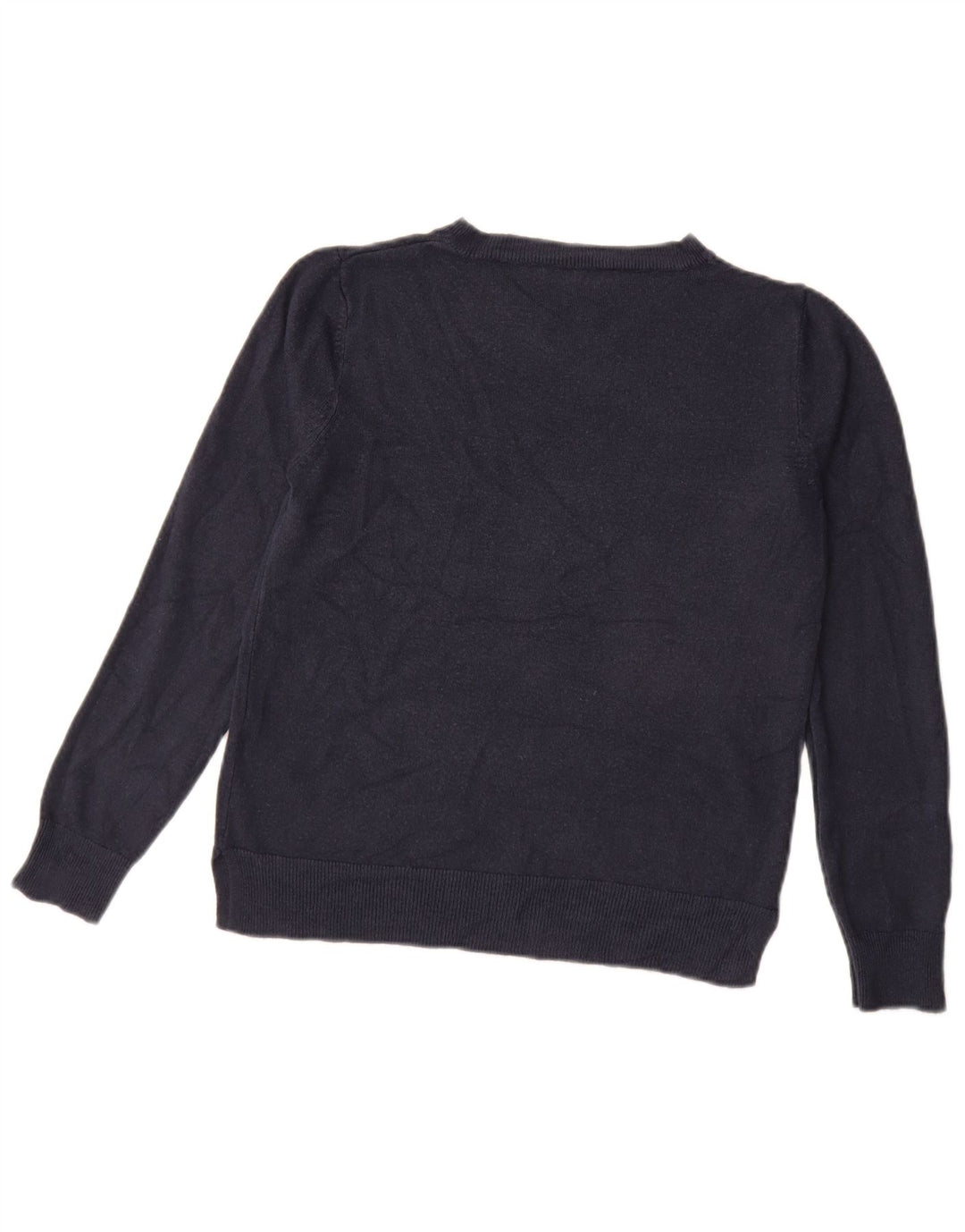 Marks & Spencer Damen-Pullover mit Rundhalsausschnitt, Gr. 12, mittleres Marineblau