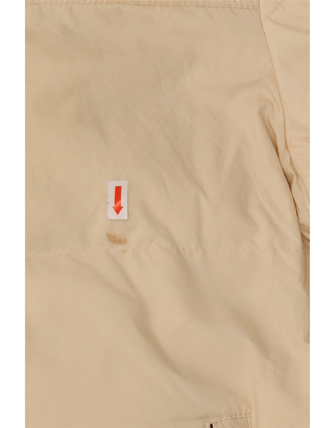 ZARA Herren Wattierte Jacke UK 36 Small Beige Nylon