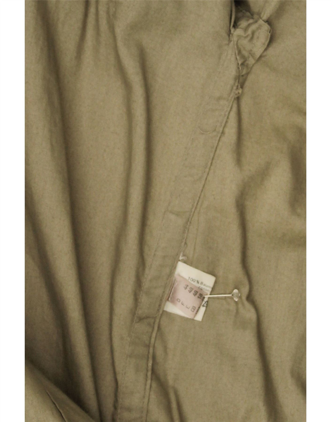 VINTAGE Womens Overcoat UK 18 XL  Beige Cotton Vintage Vintage and Second-Hand Vintage from Messina Hembry 