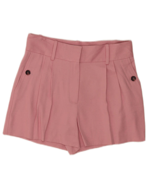 Reiss Damen Pegged Chino Shorts UK 10 Small W30 Rosa Viskose