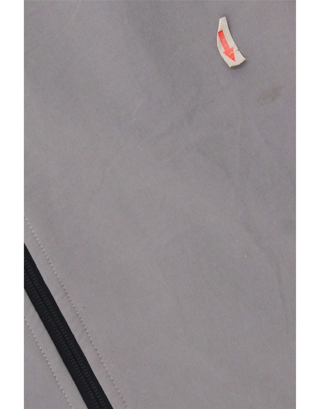 The North Face Herren-Trainingsanzugoberteil, große graue Farbblock-Polyesterjacke