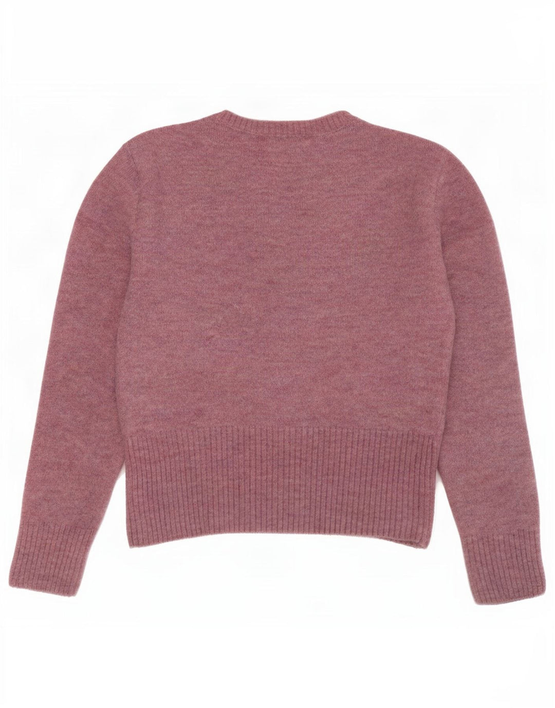 Zara Damen-Pullover mit U-Boot-Ausschnitt, UK 12, mittelrosa Nylon