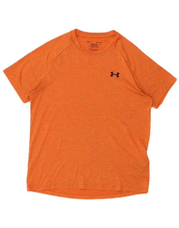 Under Armour Herren The Tech Tee T-Shirt Top Small Orange Polyester