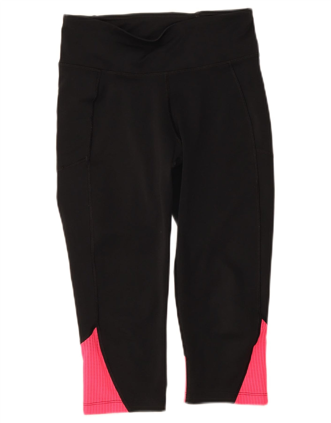 Under Armour Capri-Leggings für Damen, UK 8, Größe S, Schwarz, Farbblock