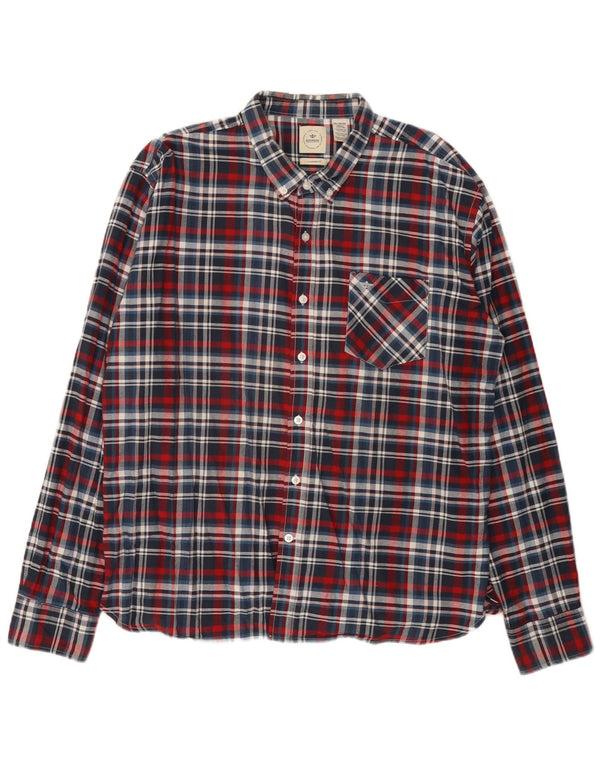 Dockers Mens Standard Fit Flannel Shirt XL Multicoloured Plaid Cotton