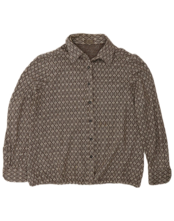 Camber Damen Flanellhemd UK 16 Large Braun Geometrisch