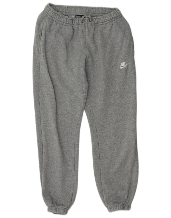 NIKE Damen-Trainingshose, Jogginghose, UK 10, Größe S, Grau, Baumwolle