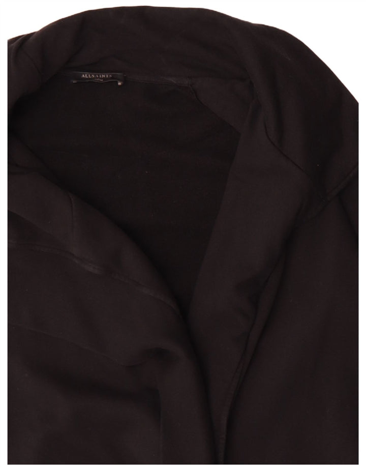 ALL SAINTS Damen-Strickjacke, übergroß, lang, Gr. 14, mittelschwarz