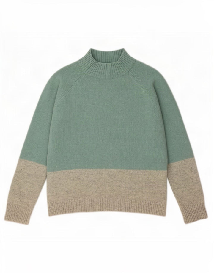Fat Face Rollkragenpullover für Damen, Gr. 14, Türkis