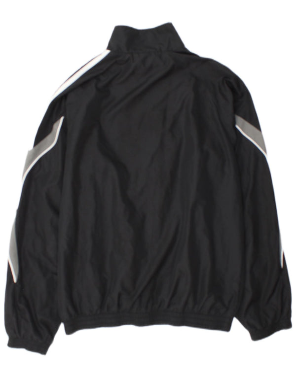 Adidas Herren-Trainingsanzugoberteil, UK-Größe 36/38, Größe S, Schwarz, Colourblock-Polyester