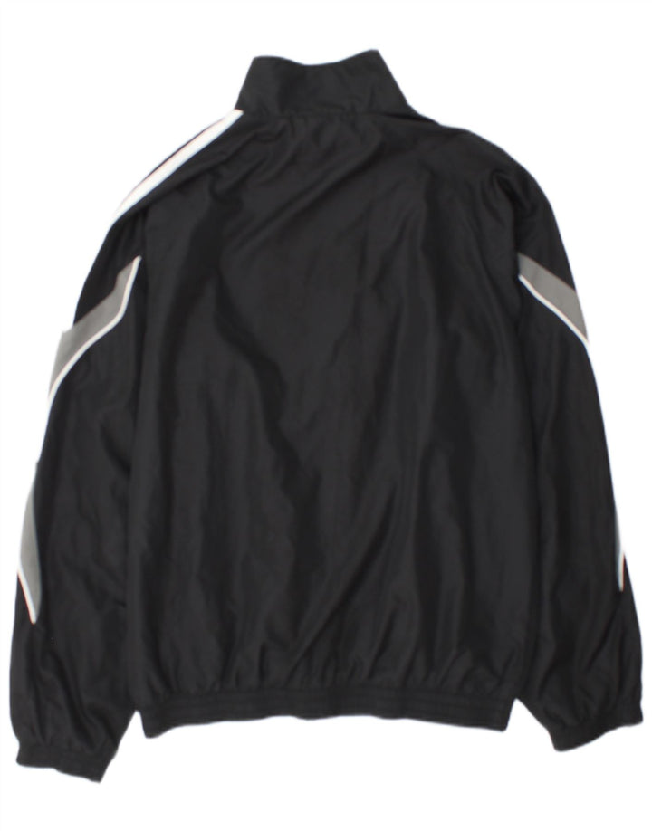 Adidas Herren-Trainingsanzugoberteil, UK-Größe 36/38, Größe S, Schwarz, Colourblock-Polyester