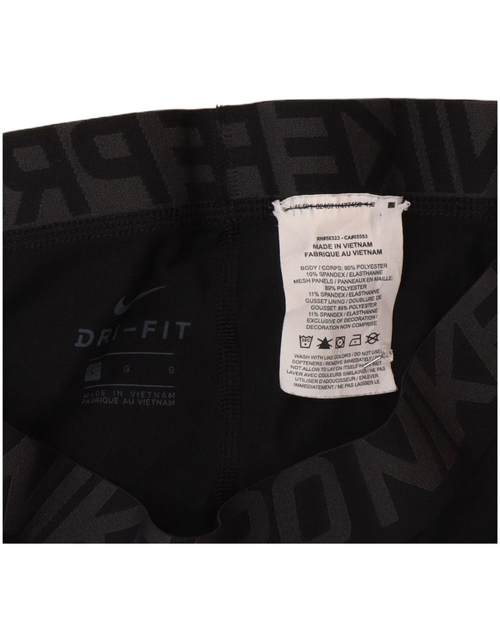 Nike Herren Dri Fit Graphic Crop Leggings, Größe L, Schwarz, Polyester