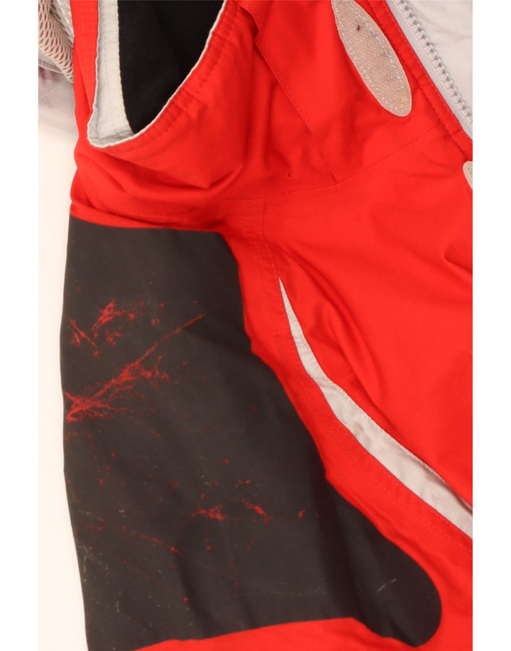 Peak Performance Herren-Skijacke mit Kapuze, UK 38, Mittelrot, Farbblock