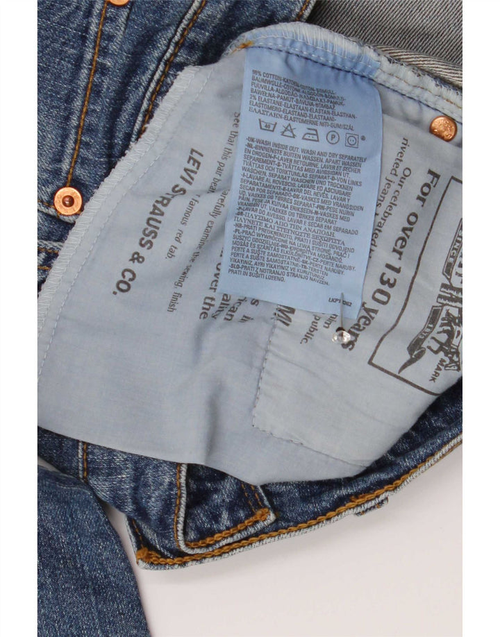Levi's Damen 525 Bootcut Jeans W33 L34 Blaue Baumwolle