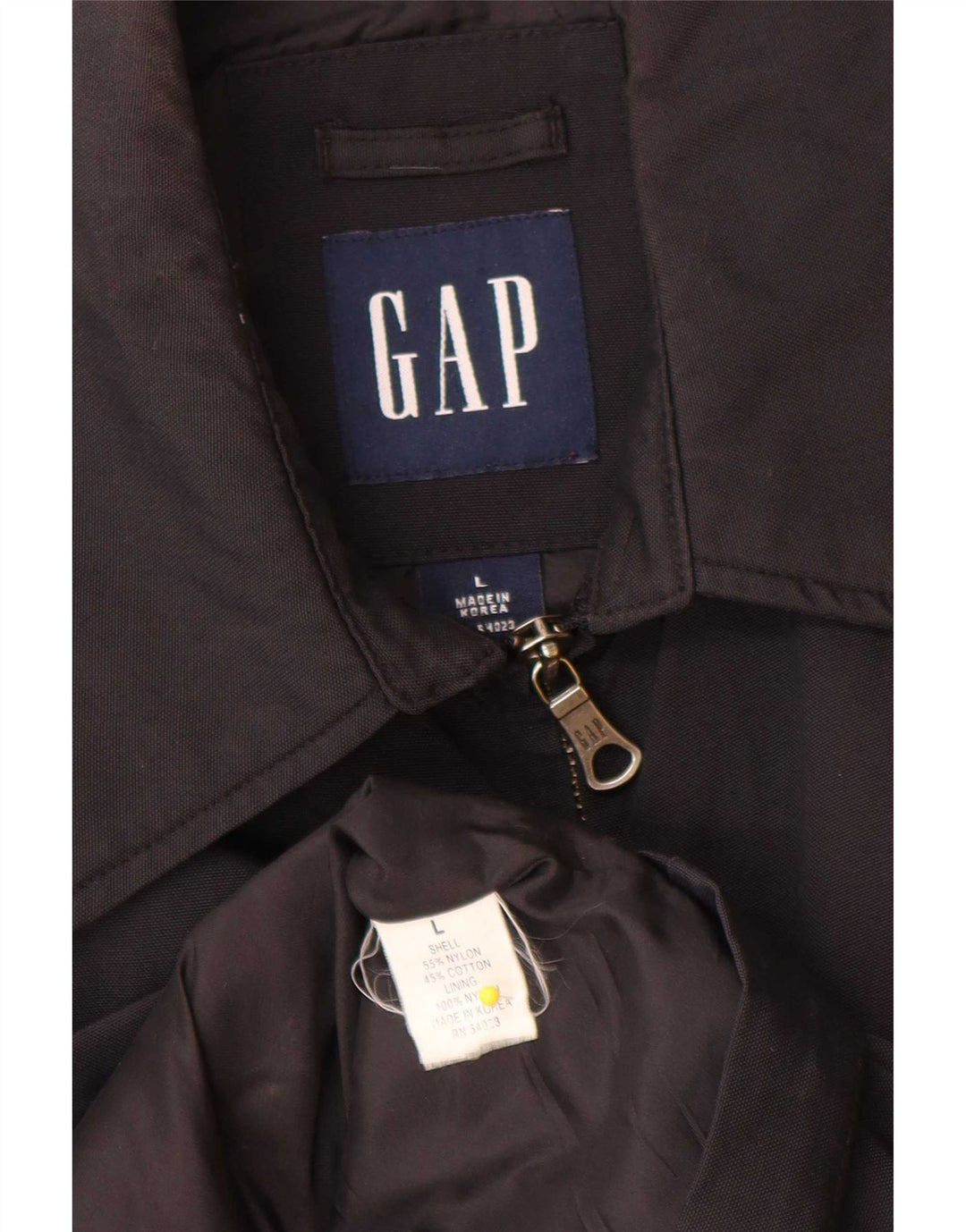 Gap Herren-Utility-Jacke UK 40 Large Marineblaues Nylon