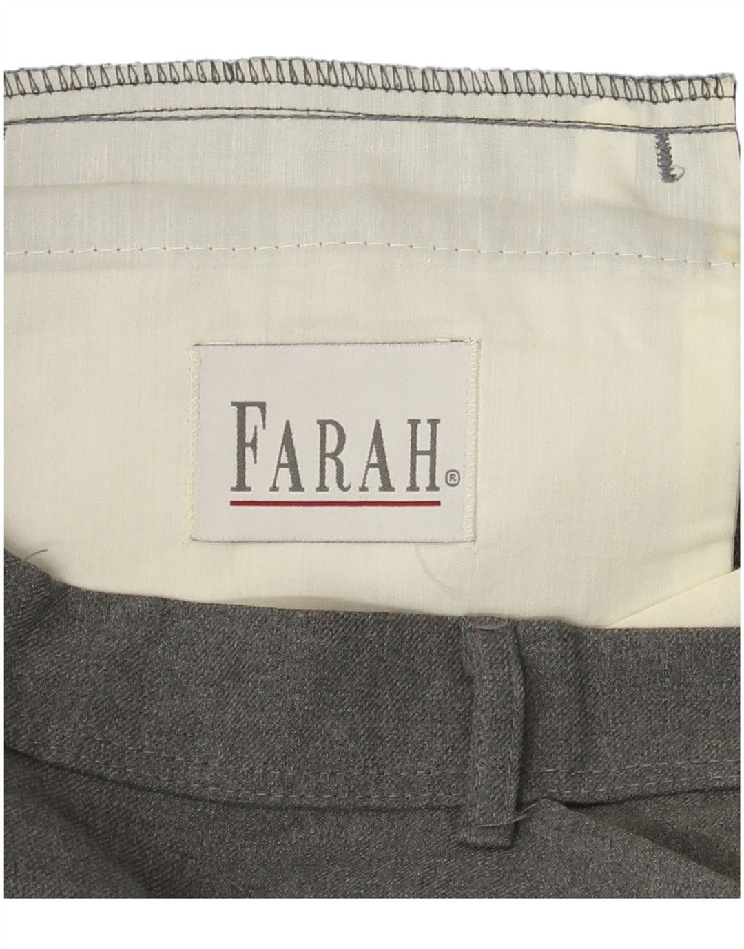 FARAH Herren gerade Freizeithose W40 L30 Grau